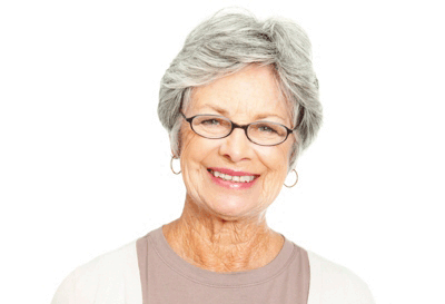 Woman Glasses Macular Degenerate